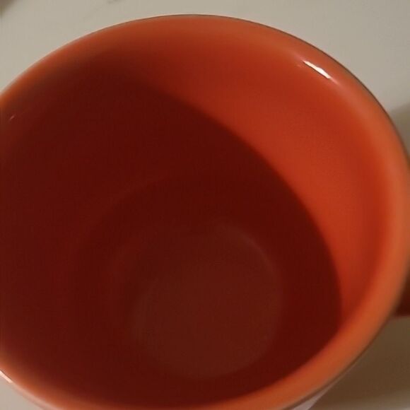 Fiestaware Orange Cup and Saucer Set - Picture 4 of 9